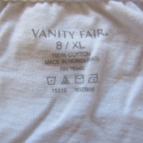 Vanity Fair Set Of 2 White Perfectly Yours Classic Briefs Size 8 XL Cotton - Picture 7 of 7